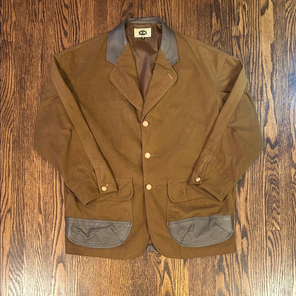 Vintage Brown and Gray Men's Jacket